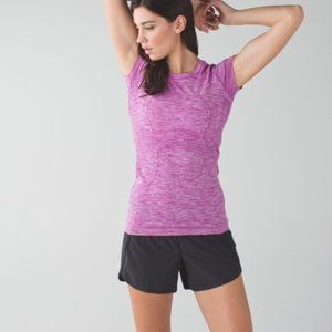 LIKE NEW Lululemon Swiftly Tech Short-Sleeve Shirt, Purple Heather (Size 8)